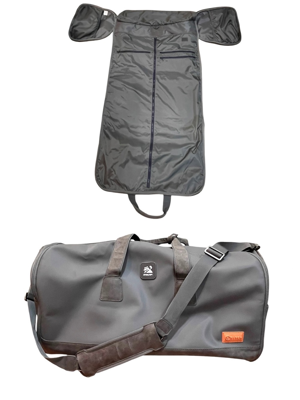 Stitch Gray Duffle Bag Golf Spy Garment Bag 2 in 1 Men's Weekender Travel Sports